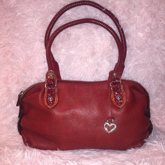 Brighton Handbags - Brighton Red Leather Shoulder Bag